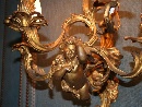 A pair of French gilt-metal and bronze wall-lights, Napoleon the third, c. 1850-1860. - Picture 02