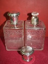A pair of crystal and silver bottles, France, late XIX-early XX century. - Picture 08