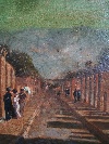 'Consular road to Pompei', oil on paper, Italy, late XIX century. - Picture 03