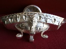 An incense boat in silvered metal, Italy, early twentieth century. - Picture 07