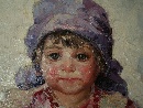 'Bambina con bambola', olio su tela di Federico Spoltore (Lanciano, 19021988). - Foto 04