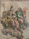 'Urbis Romae Veteris ac Modernae accurata delineatio', acquaforte acquerellata a mano di Johannes Baptiste Homann (1663-1724), Norimberga, 1720.  - Foto 02