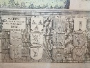 'Urbis Romae Veteris ac Modernae accurata delineatio', acquaforte acquerellata a mano di Johannes Baptiste Homann (1663-1724), Norimberga, 1720.  - Foto 09