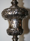A silvered and embossed copper torchere, Italy, early XVIII century.  - Picture 08