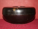 Scatola tonda con coperchio decorata con lacca nera e maki-e in oro, Giappone, periodo Taisho, 大正時代, (1912 - 1926). - Foto 02