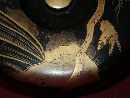Scatola tonda con coperchio decorata con lacca nera e maki-e in oro, Giappone, periodo Taisho, 大正時代, (1912 - 1926). - Foto 08