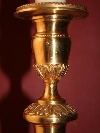 Candelieri in bronzo dorato, Francia, inizio '800. - Foto 02