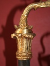 Veilleuse a guisa di lanterna in bronzo dorato e patinato, Francia, 1830 ca. - Foto 02