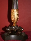 Veilleuse a guisa di lanterna in bronzo dorato e patinato, Francia, 1830 ca. - Foto 05